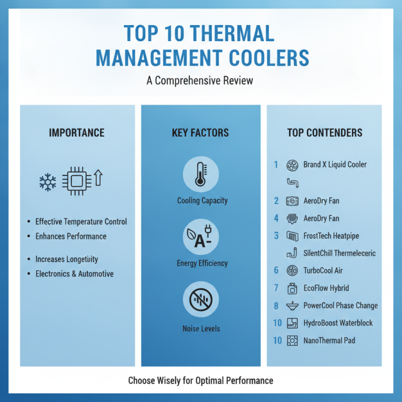 Top 10 Thermal Management Coolers for Global Buyers?
