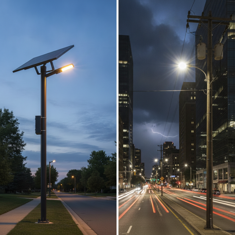 Why Choose Solar or Grid Powered Street Lights for Your Needs?