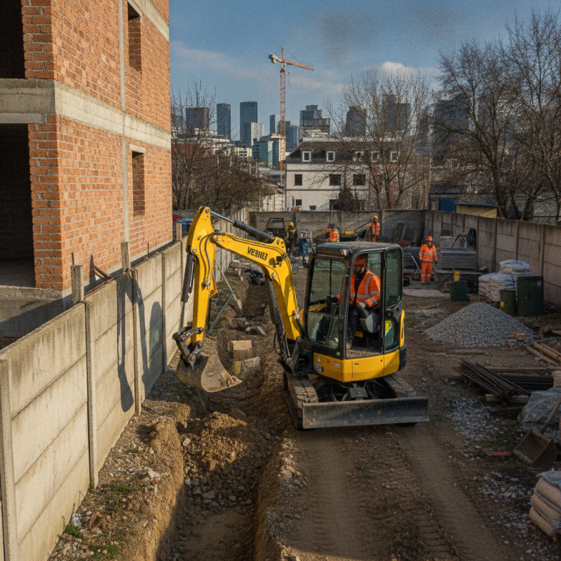 What are the benefits of zero tail swing mini excavators?