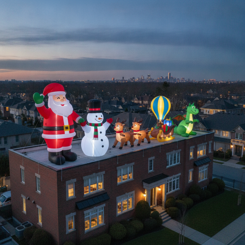 Best Rooftop Inflatable Figures for Unique Outdoor Decor?