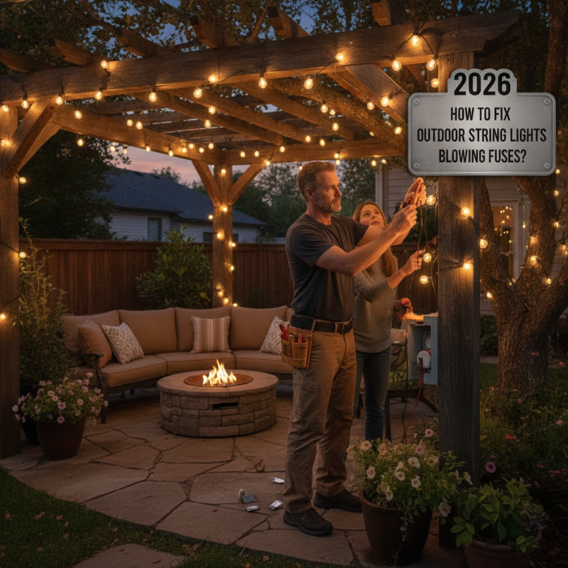 2026 How to Fix Outdoor String Lights Blowing Fuses?
