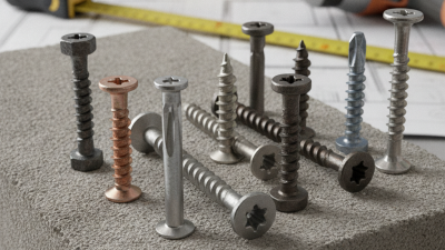 2026 Best Self Tapping Masonry Screws for Global Buyers?