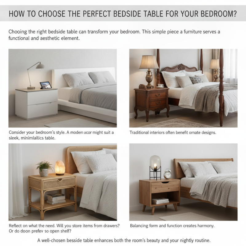 How to Choose the Perfect Bedside Table for Your Bedroom?