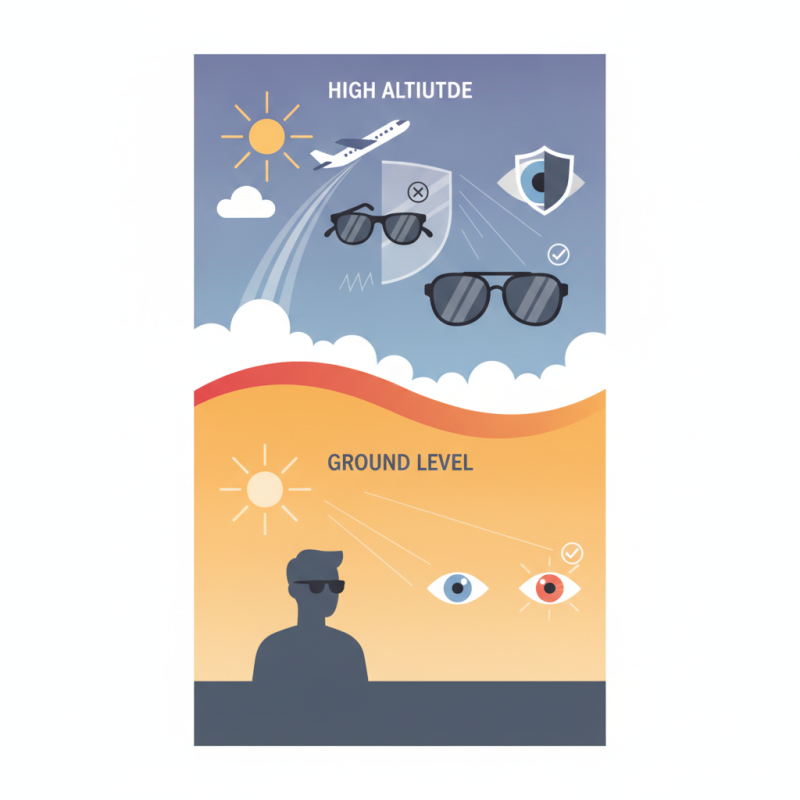 Why Are Regular Sunglasses Unsafe for High Altitude Flying?