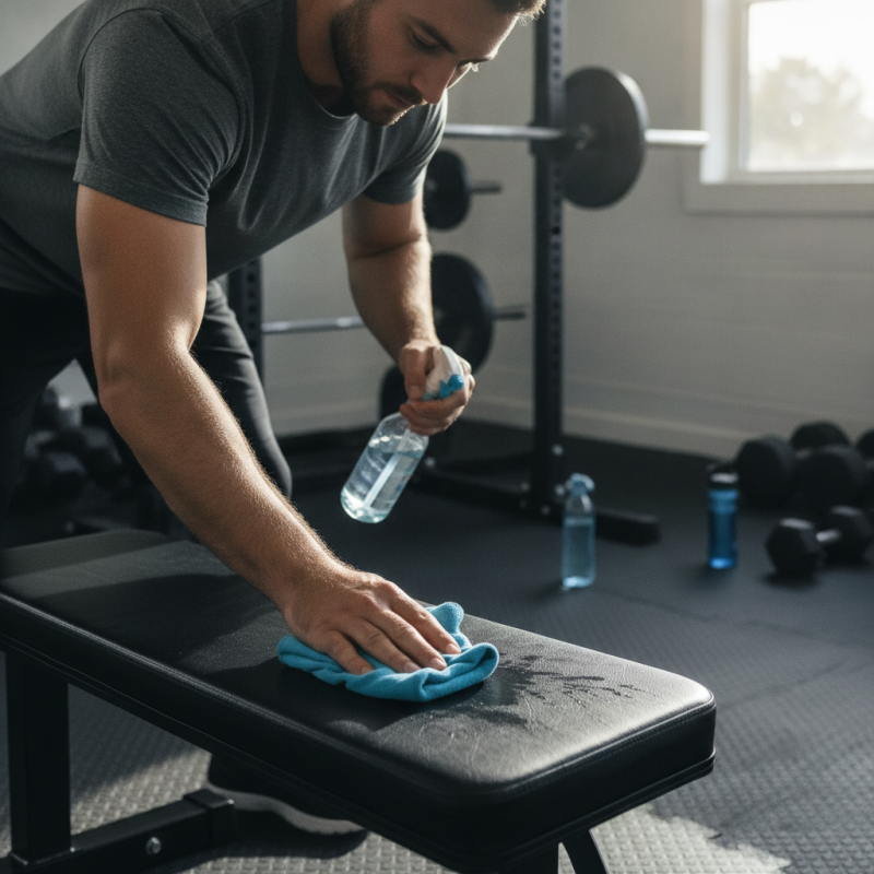 How to Effectively Clean a Sweaty Weight Bench?