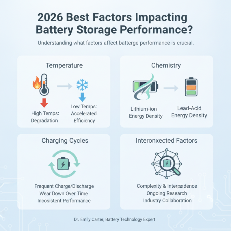 2026 Best Factors Impacting Battery Storage Performance?