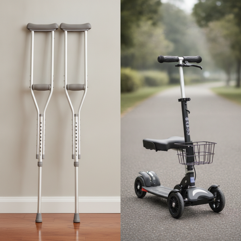 Crutches vs Knee Scooters Best Choice for Ankle Injury?