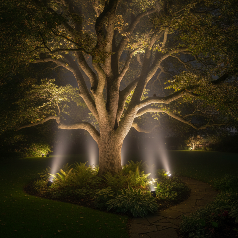 Why Is Placement Key for Spike Lights in Tree Lighting?