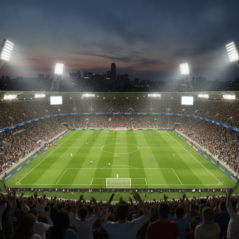 What are the lighting standards for international sports events?