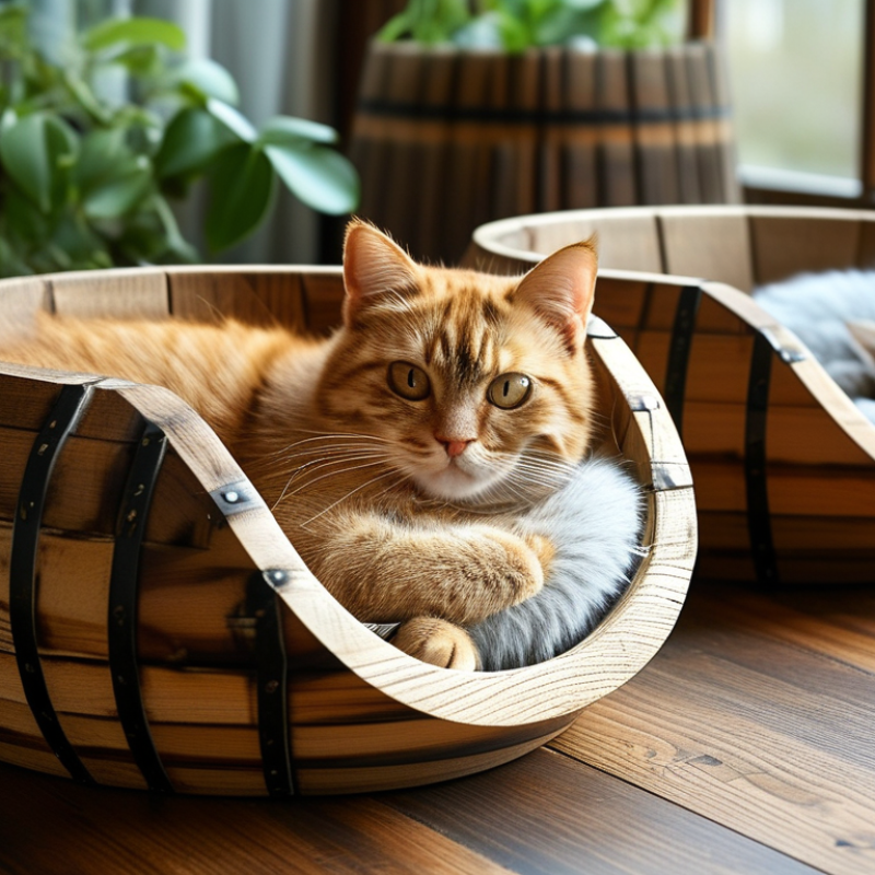 Discover the Benefits of Wine Barrel Cat Beds for Your Feline Friends?