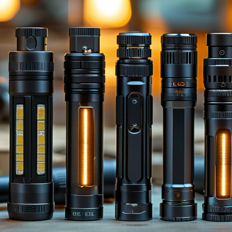 How do LED drivers function in flashlight design and their significance?