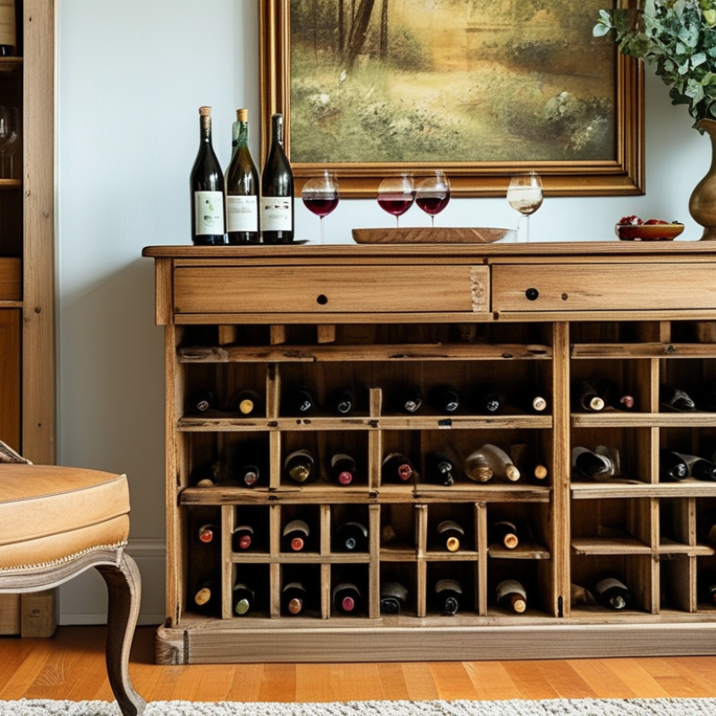 How to Transform a Sideboard into a Chic Wine Rack?