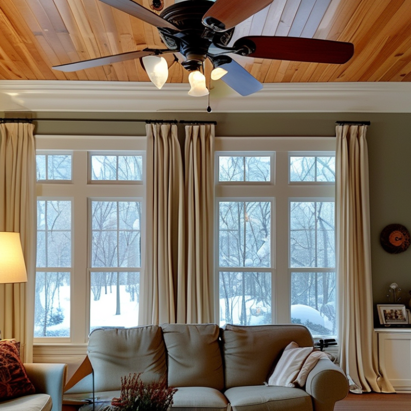 Why Does a Ceiling Fan Need to Spin a Certain Direction in Winter?