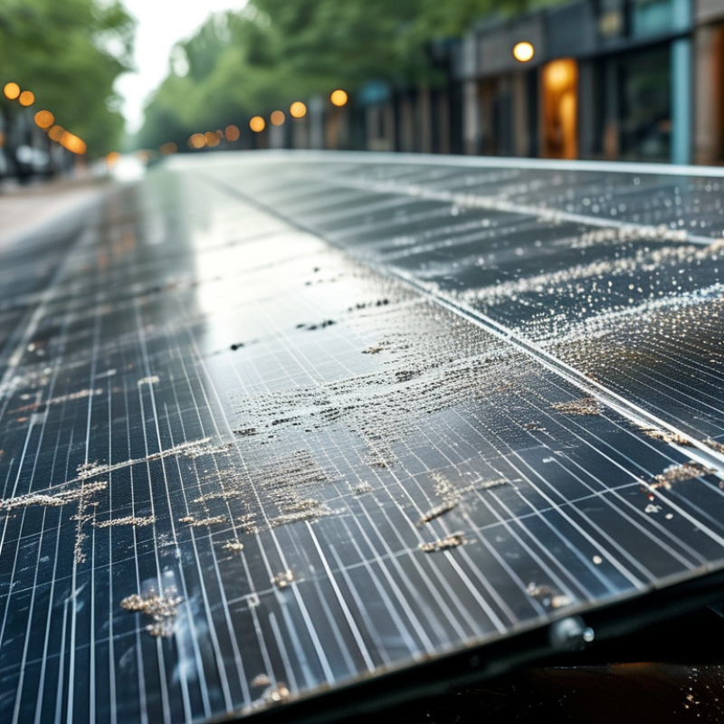 How to Clean Solar Panels on High Street Lights Effectively?
