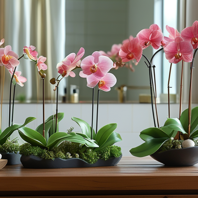Why are Silk Orchids Ideal for Elegant Bathroom Decor?