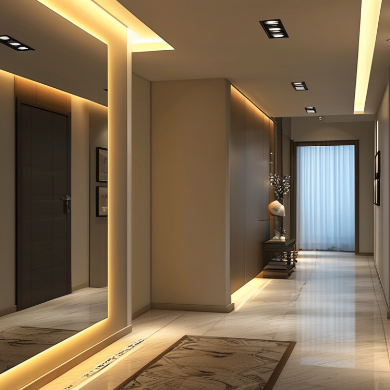 How to brighten a dark hallway without hardwiring tips?