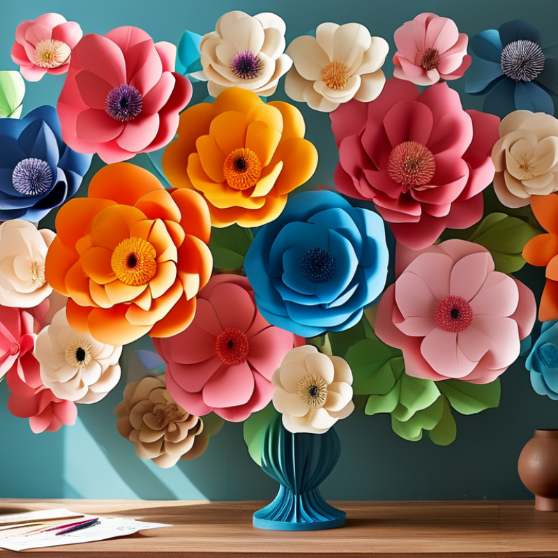 How to Assemble DIY Giant Standing Paper Flowers Easily?