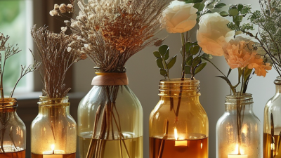 Top 10 Creative Uses for Amber Glass Jars in Your Home Decor?