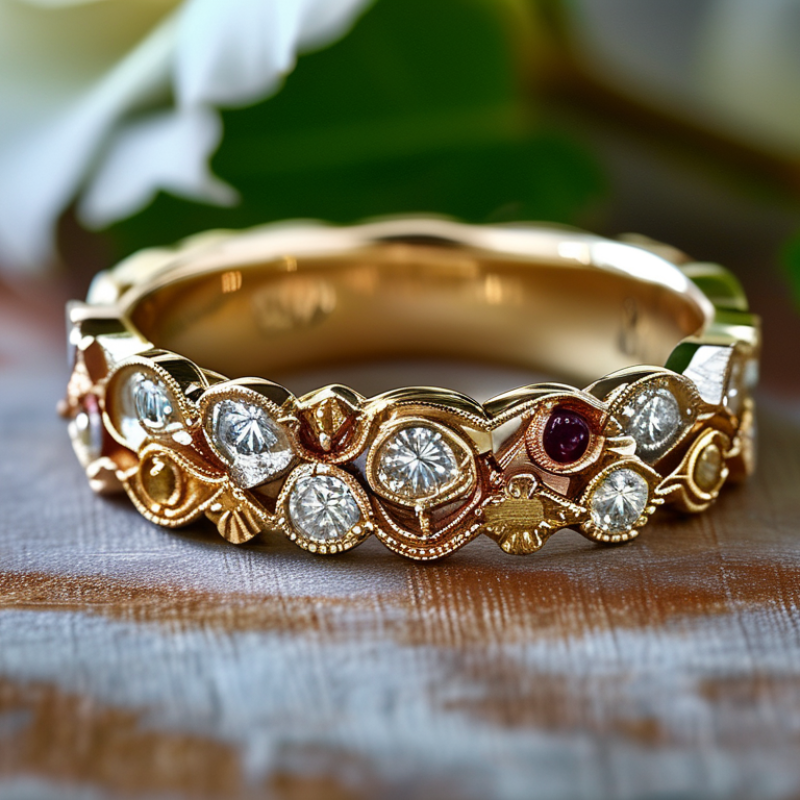 How to create a custom wedding ring that stands out?