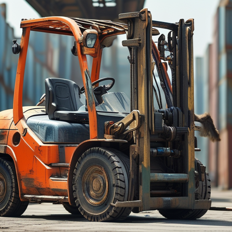 Why is the forklift tilt cylinder moving slow and how to fix it?