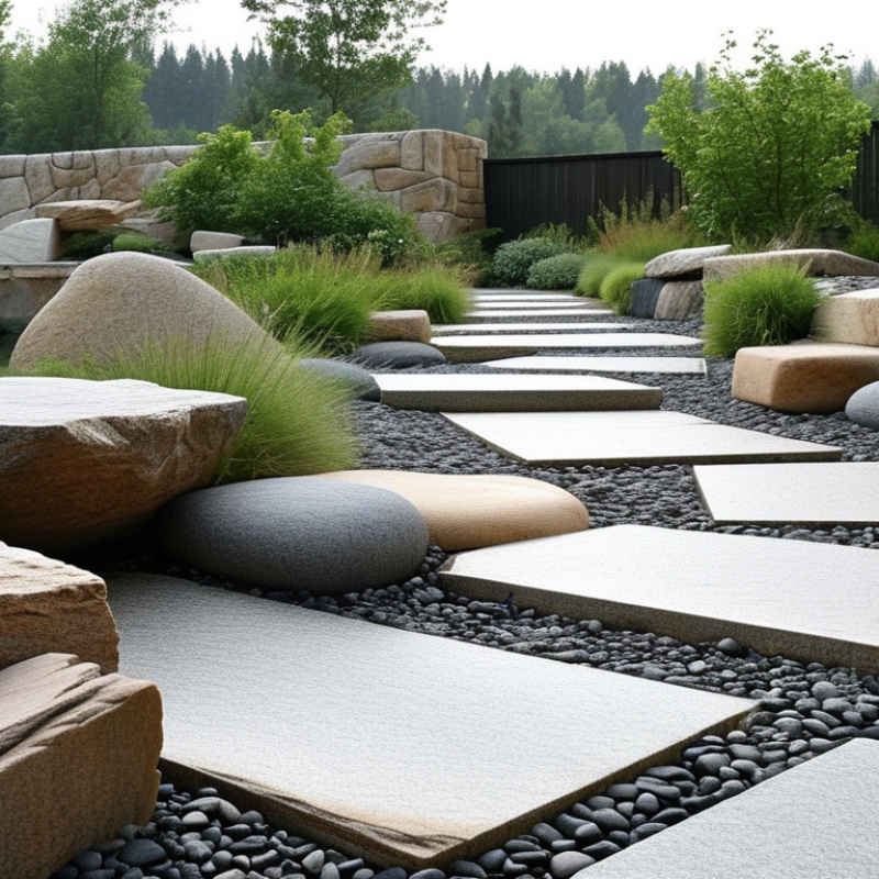 How to Combine Stone with Modern Landscape Design Ideas?
