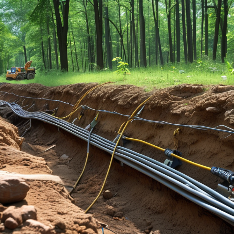 What is the Standard Depth for Burying Lighting Cables?
