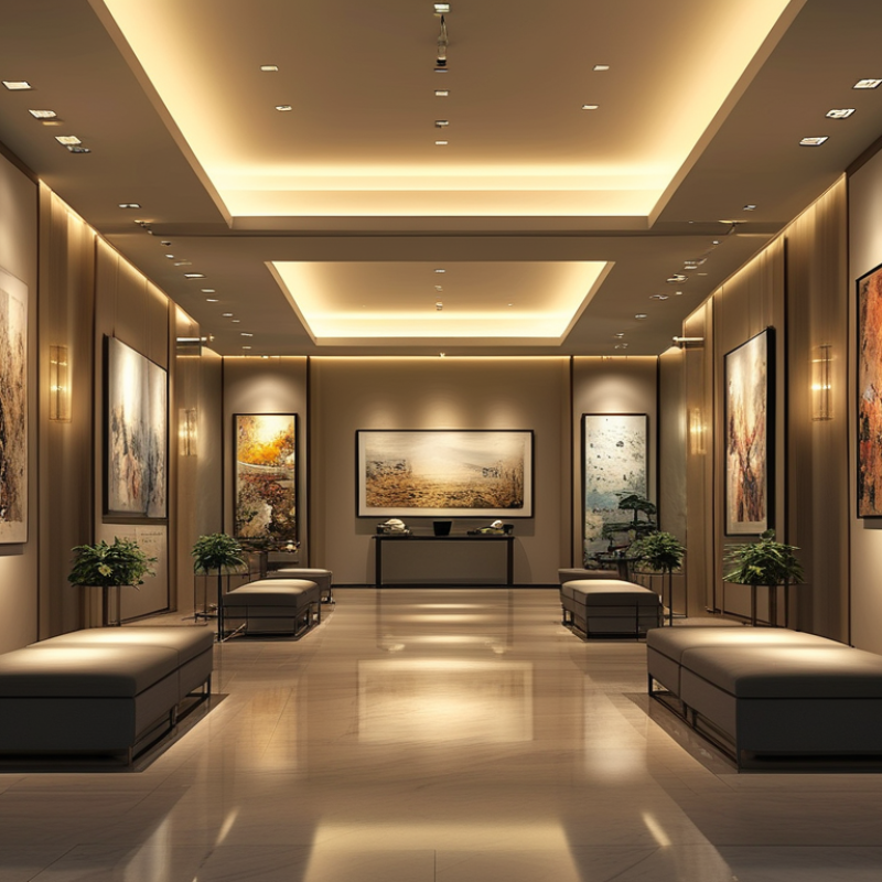 How to Use Accent Lighting to Showcase Art in Your Clubhouse?