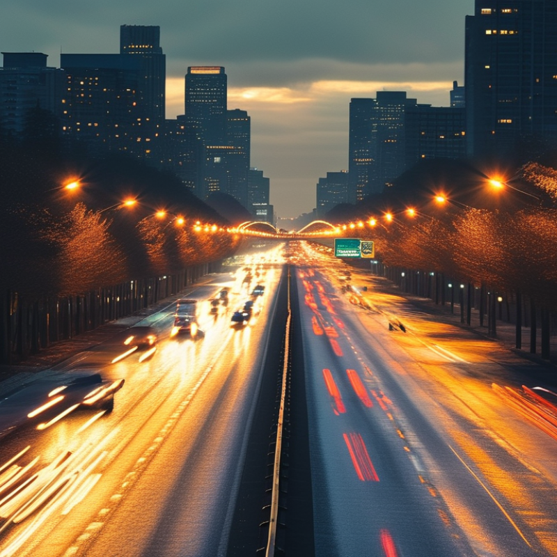 How does color temperature influence road visibility for safety?