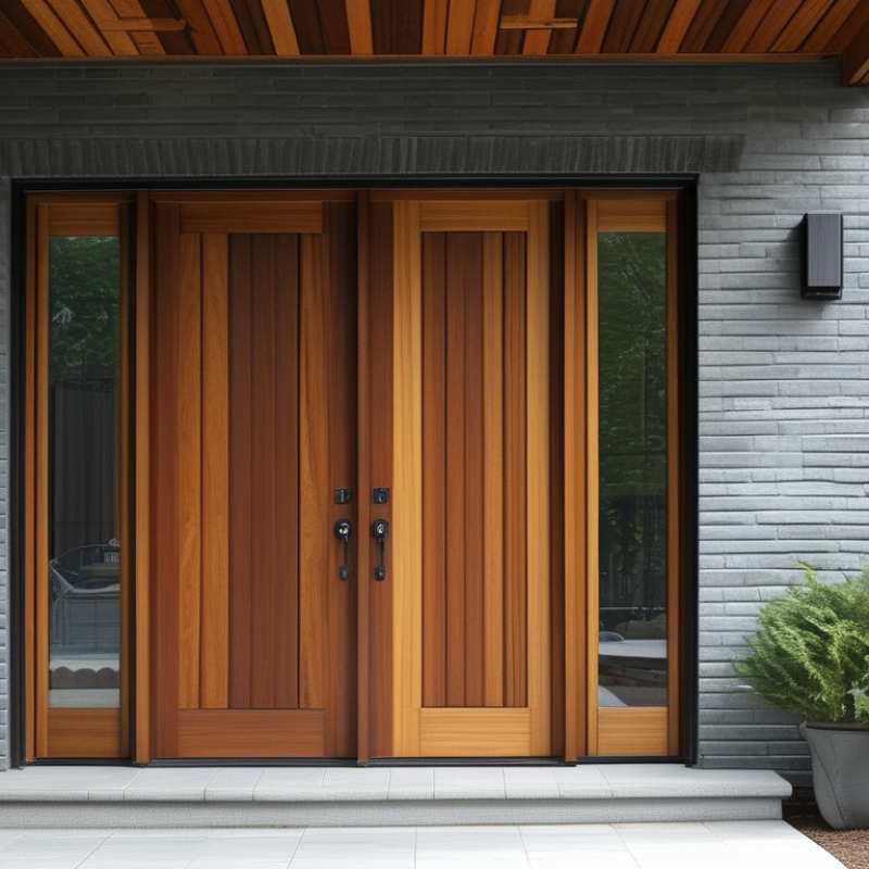 What is the lifespan of a wooden steel composite door?