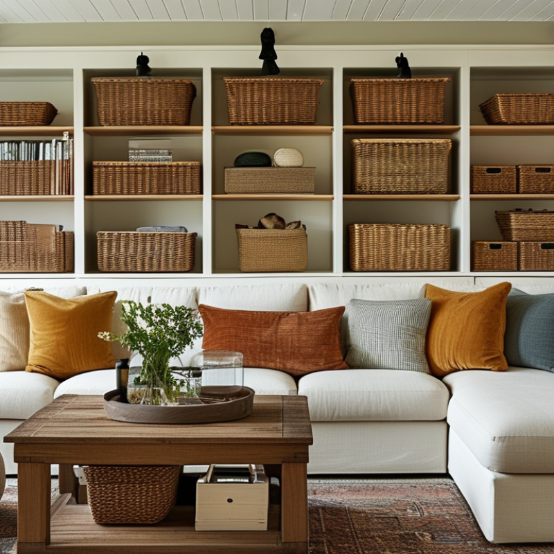 Best Ways to Hide Storage Boxes in Your Living Room?