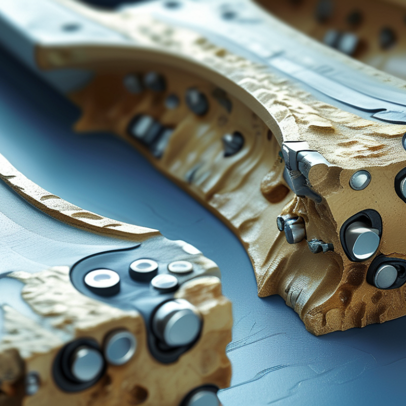 How do orthopedic implants bond with bone effectively?