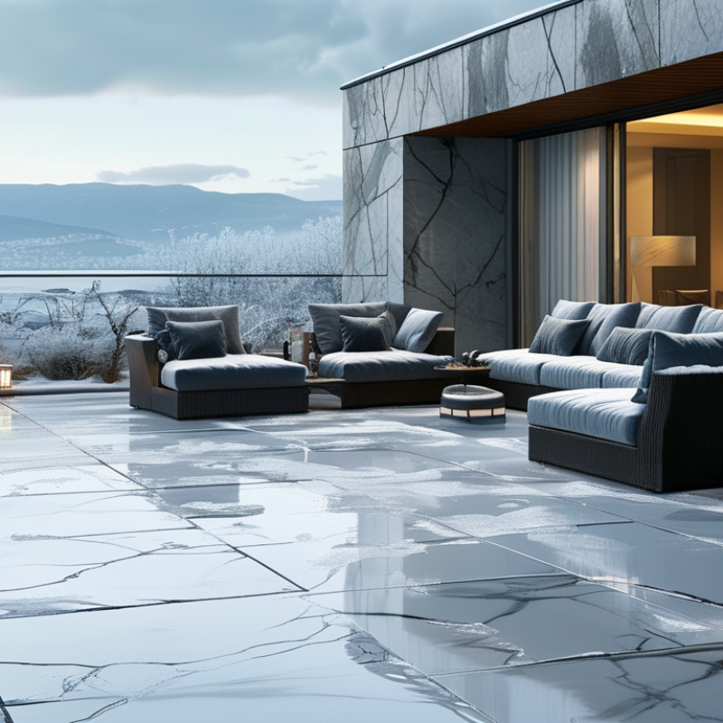 Can Marble Survive Winter Outdoors for Patio Flooring?