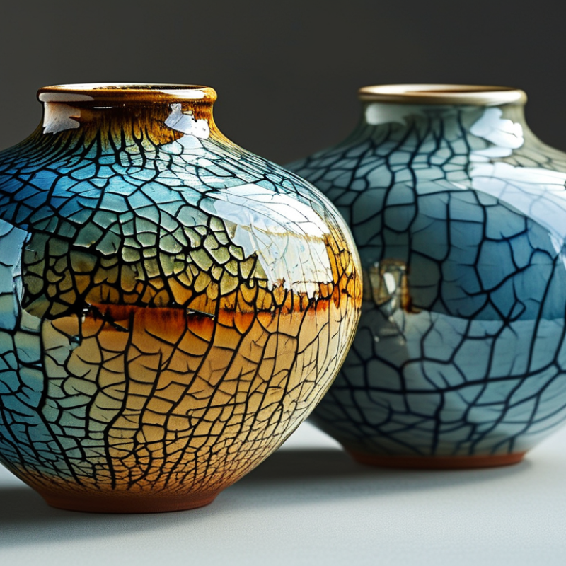 What are the Differences Between Glossy and Crackle Glaze Decor?