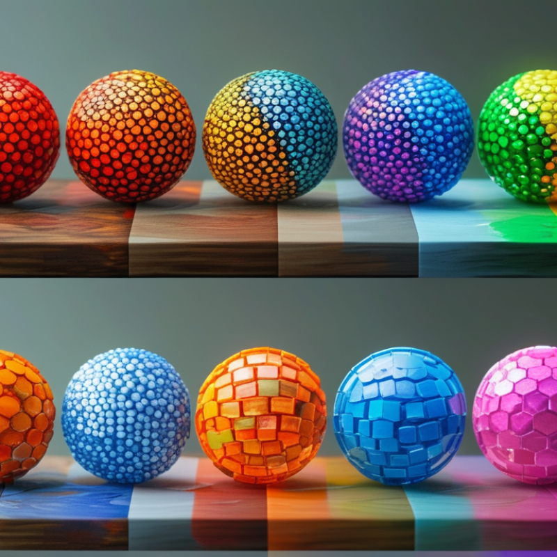 How to Achieve Seamless Color Blending with RGB Pixel Balls?