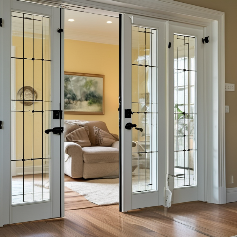 How to Safely Child Proof Heavy Glass French Doors?