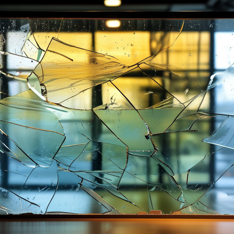 What are the main causes of safety glass delamination?