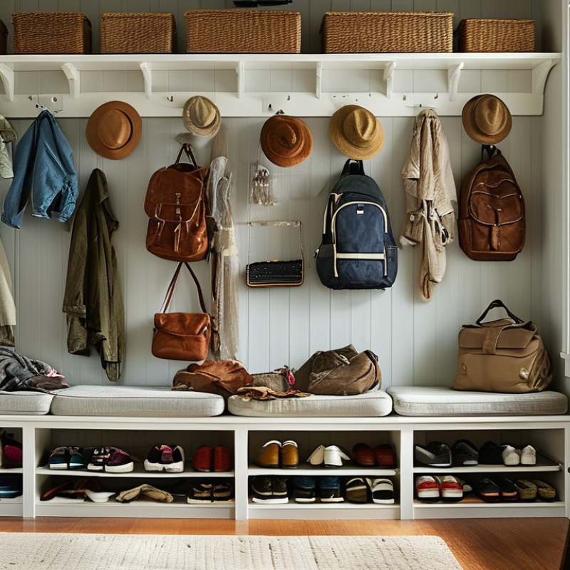 How to Create an Organized Mudroom for Big Families?