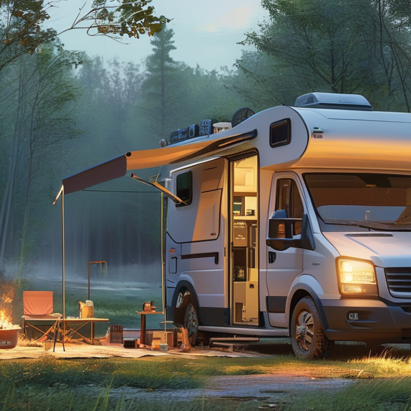 How does vehicle to load technology enhance camping experiences?