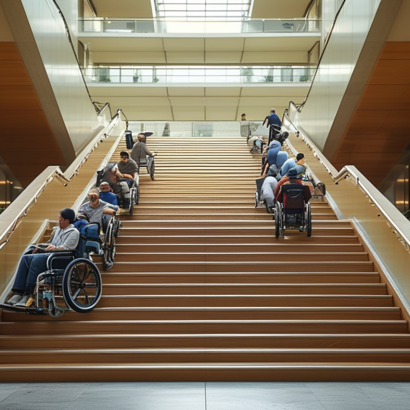 How Do Wheelchair Users Navigate Stairs Effectively?