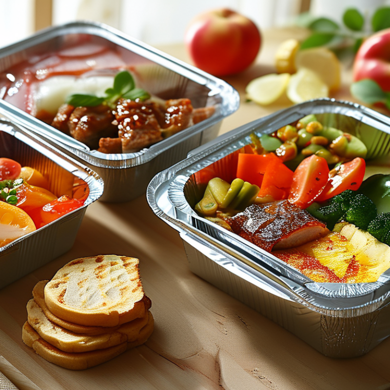 China Best 2 Compartment Aluminium Foil Container for Food Packaging Solutions?