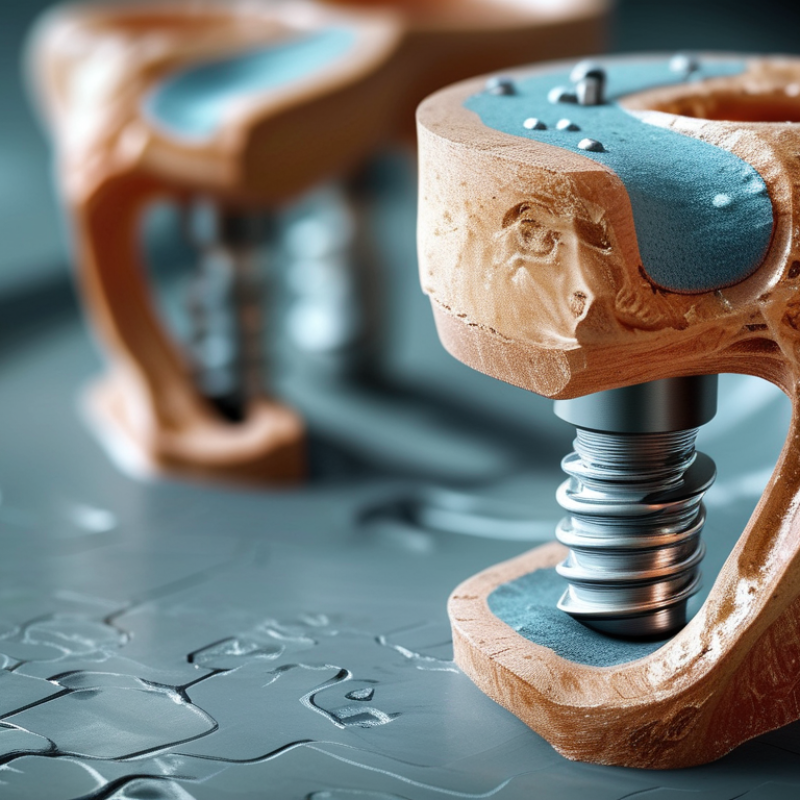 How do orthopedic implants bond with bone for better healing?