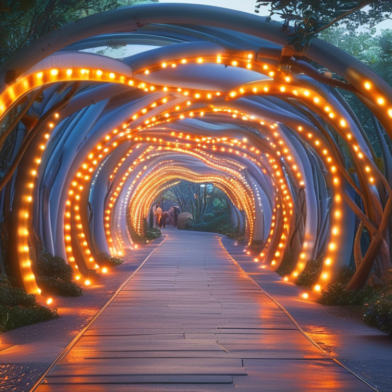 How to Create an Engaging Walk-Through Light Tunnel for Theme Parks?