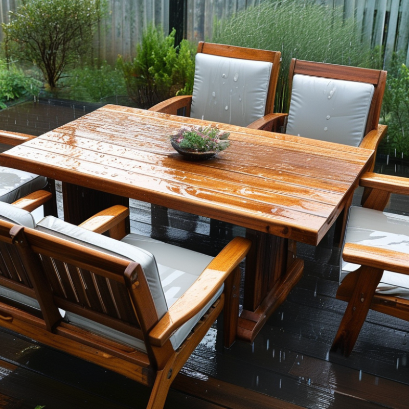 Why You Need to Protect Outdoor Wooden Furniture from Rain?