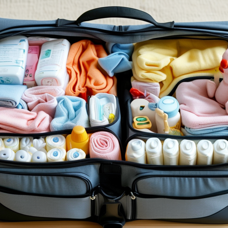 Como organizar uma bolsa de fraldas de forma eficiente?