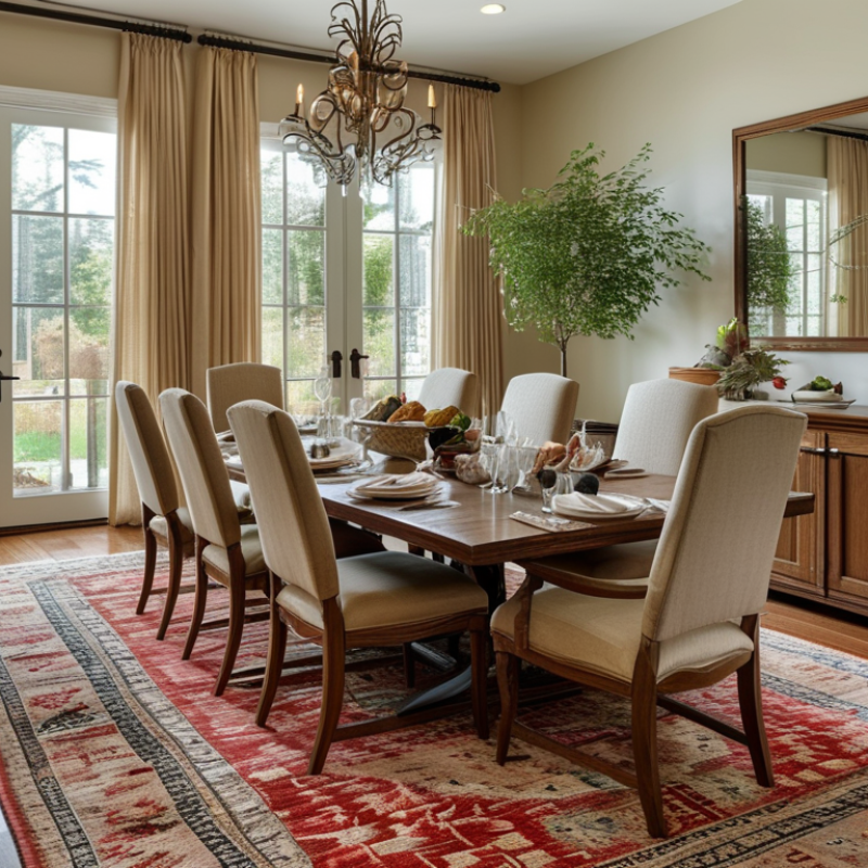 How to Choose the Perfect Rug Size for Your Dining Room?