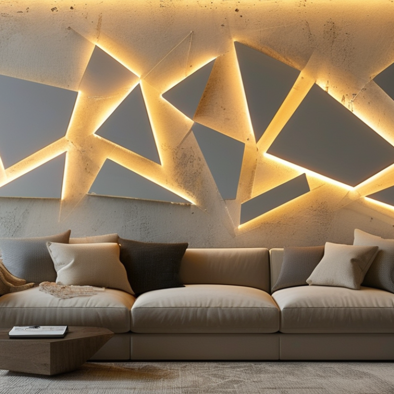 How to Easily Mount Geometric LED Lights Without Damaging Walls?