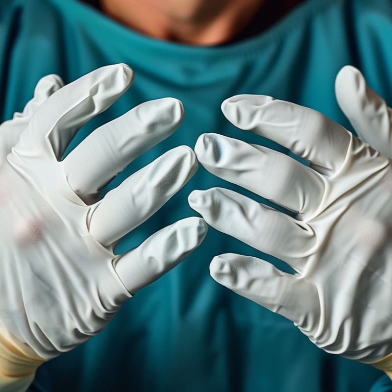 Por que os cirurgiões usam duas luvas durante as operações?