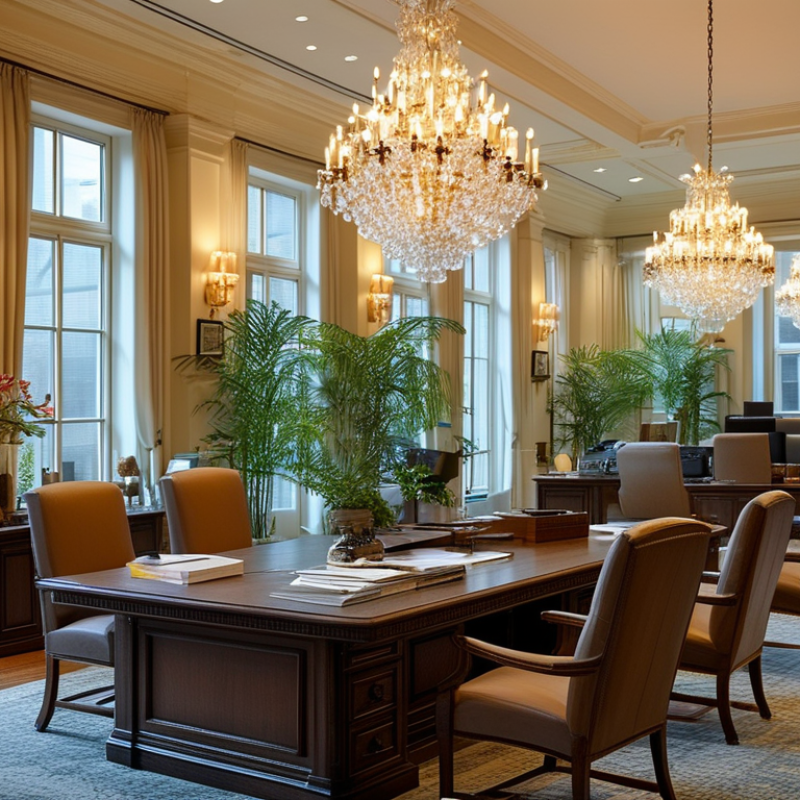 Why Do Sales Offices Use Grand Chandelier Lighting Tips
