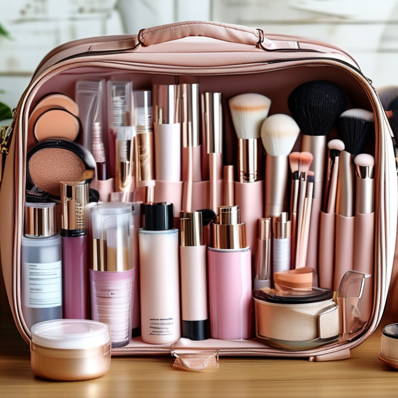¿Cómo empacar una bolsa de cosméticos de manera eficiente?
