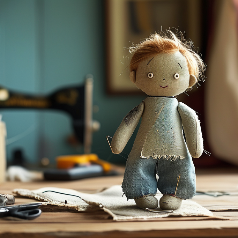 Como reparar um boneco de pano rasgado em casa?